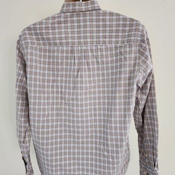 Lyle & Scott Scotland Blue, Gold & White Check Button Down Shirt Size: Medium - Picture 3 of 9